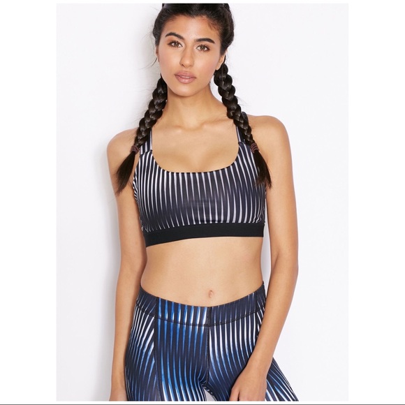 ivy park blue sports bra